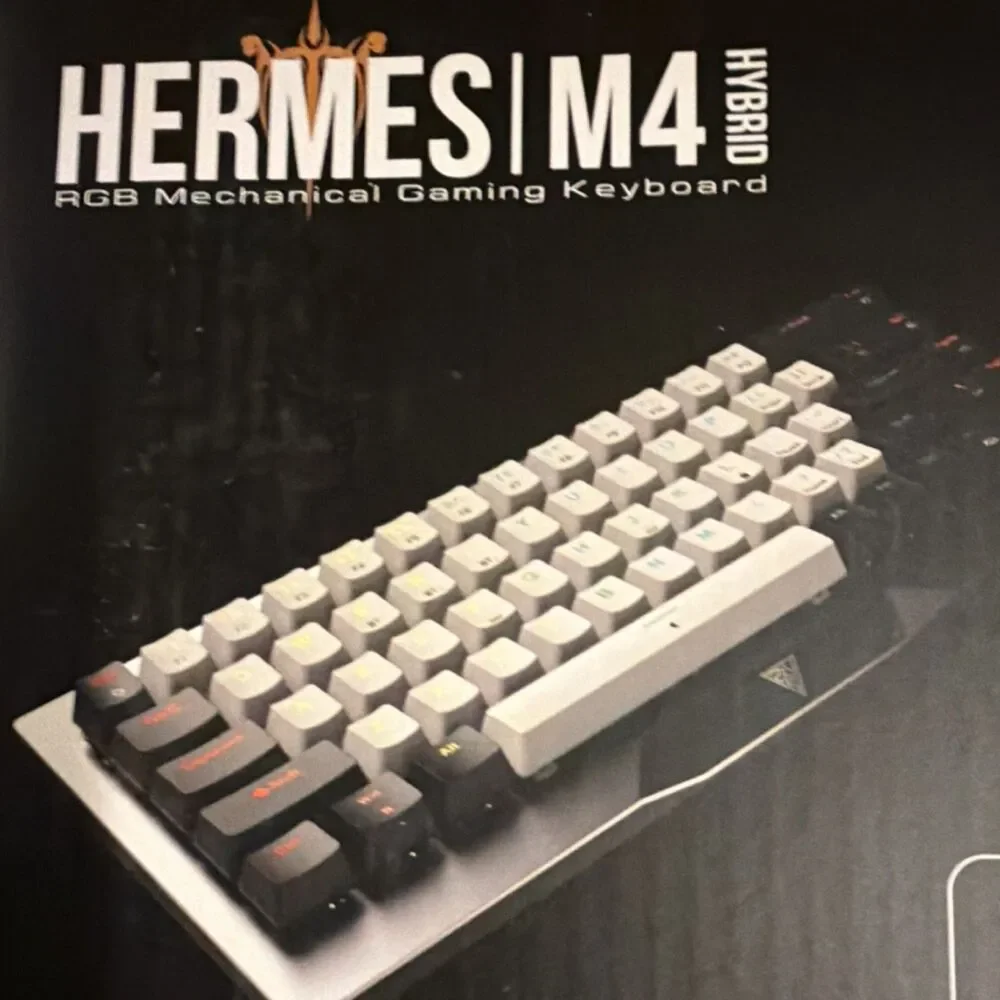 GAMDIAS Hermes M4 Hybrid RGB Compact Mechanical Gaming Keyboard Wireless Blueto…